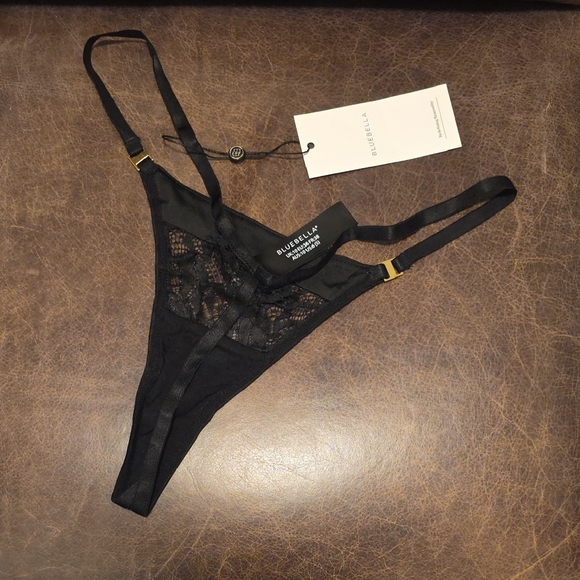 Bluebella Midnight Black Lace Panty - Picture 2 of 5